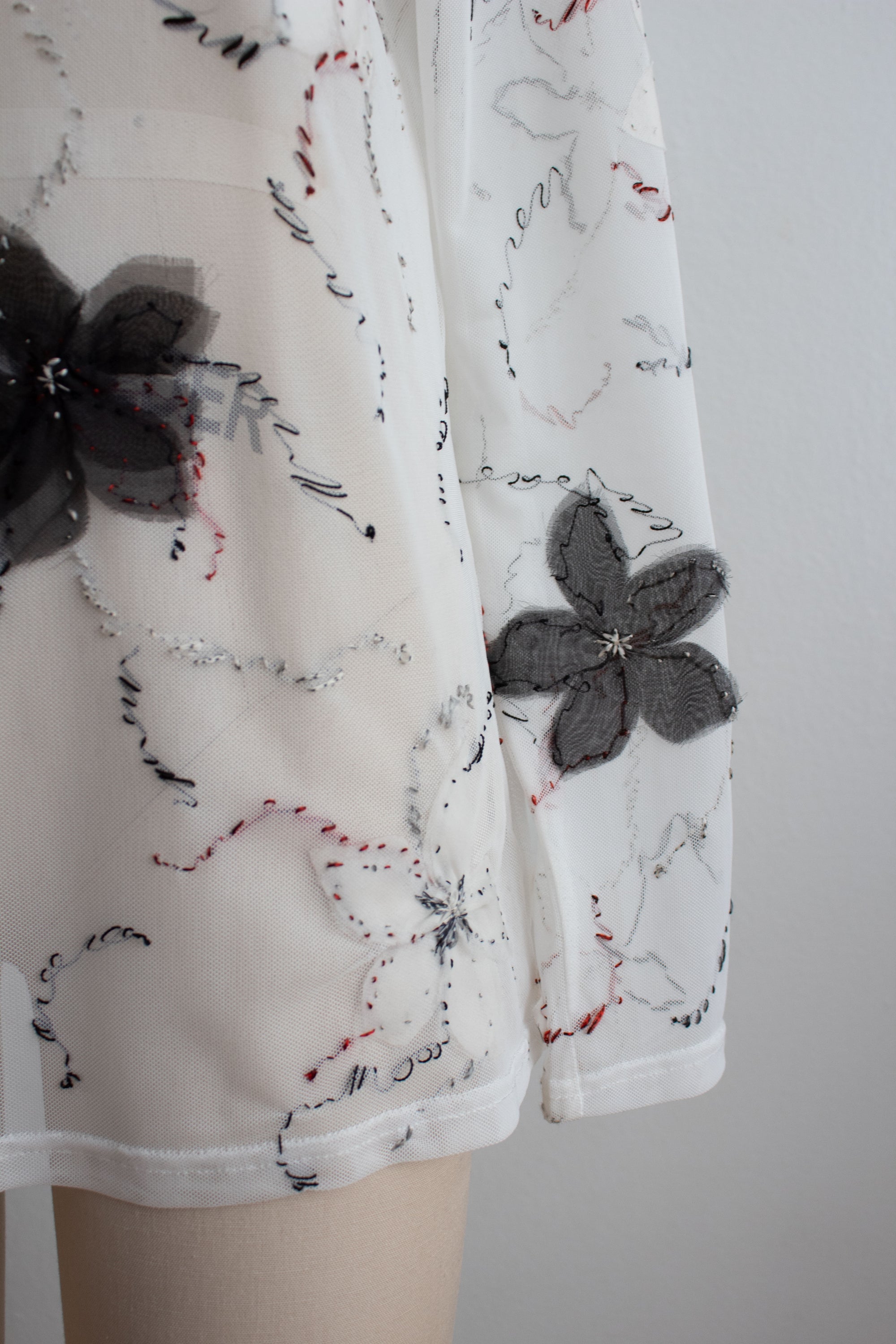 N° 73 constellation flowers long sleeve -  yuki white