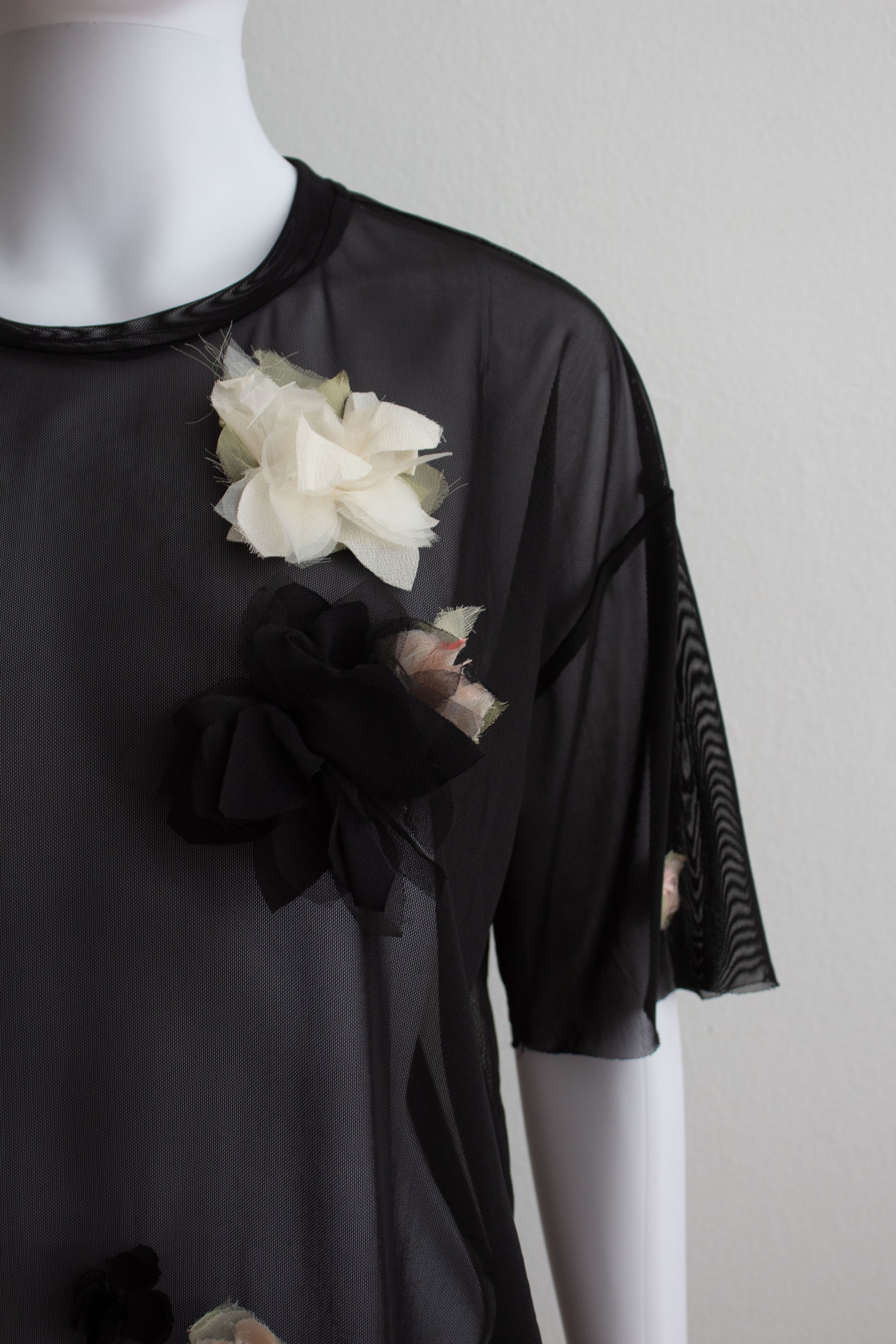N° 94 crushed blooms oversized top - ame pink