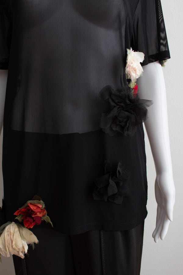 N° 92 flower arrangement short sleeve -  multi