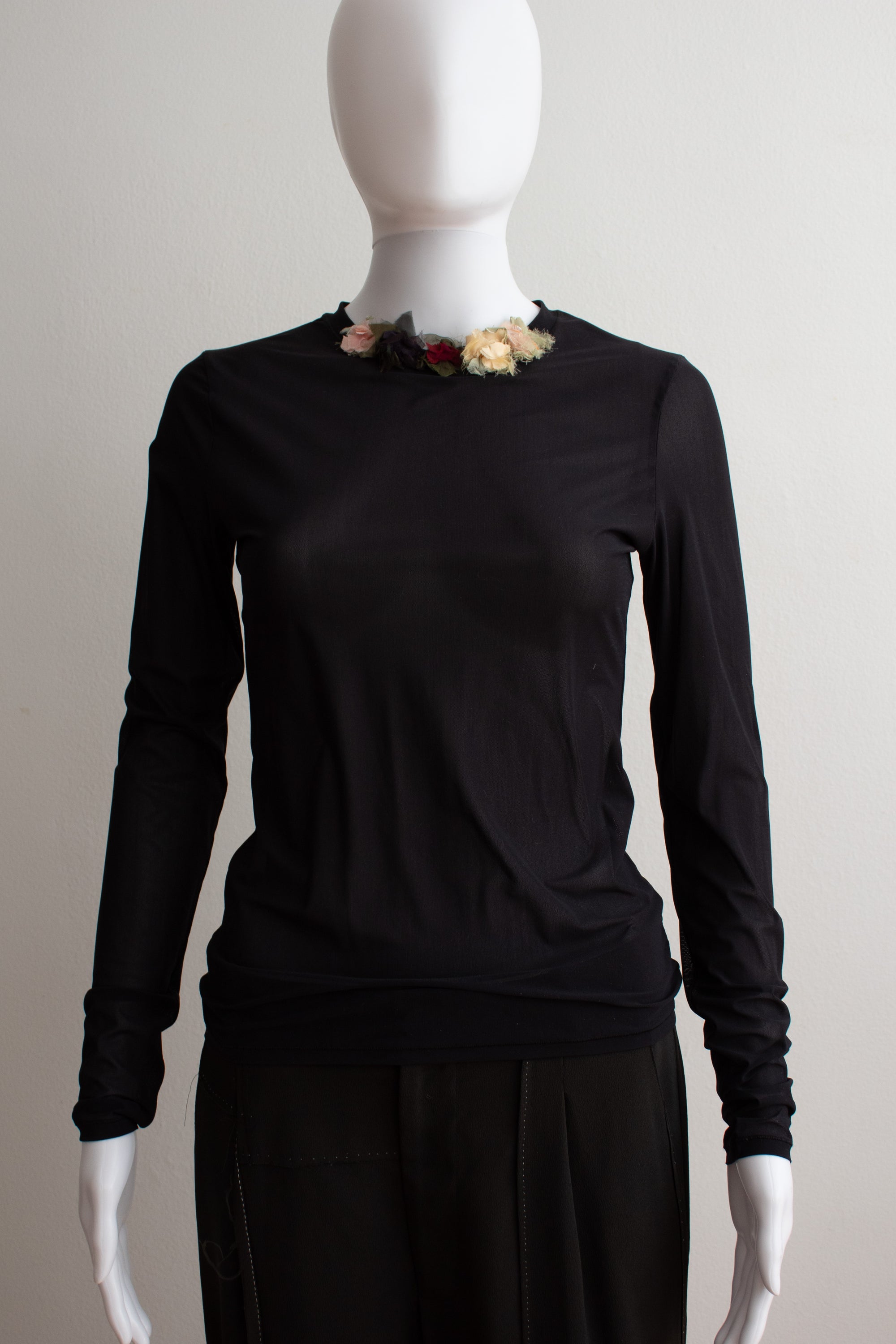 N° 72 crushed blooms fitted long sleeve
