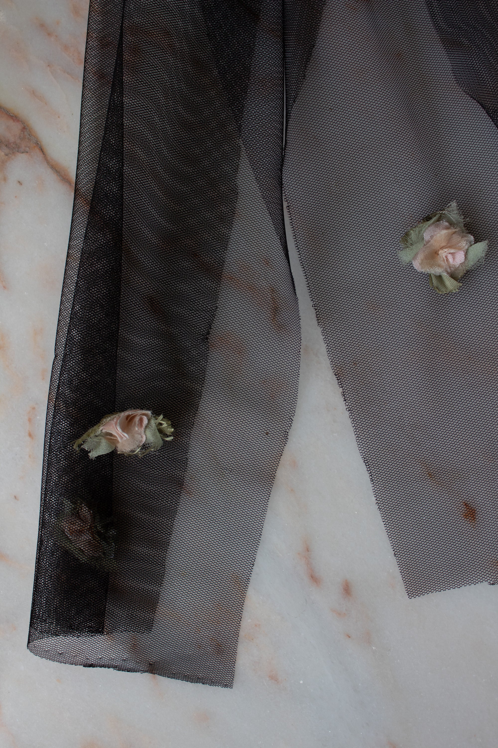 N° 91 crushed blooms headscarf- ame pink